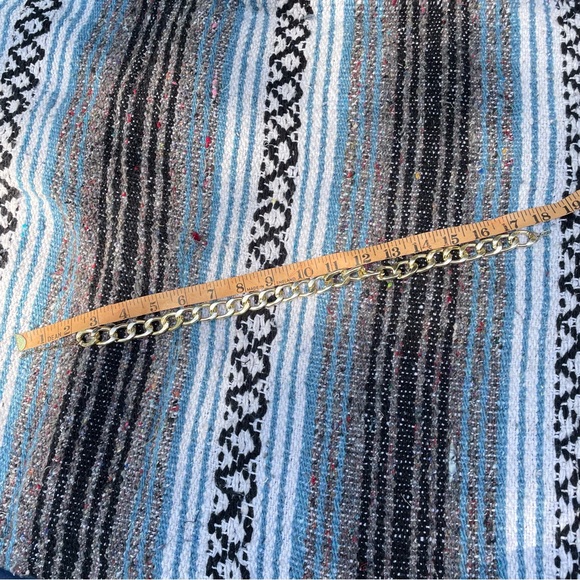 Vintage Gold Tone Curb Chain Necklace - Picture 5 of 8